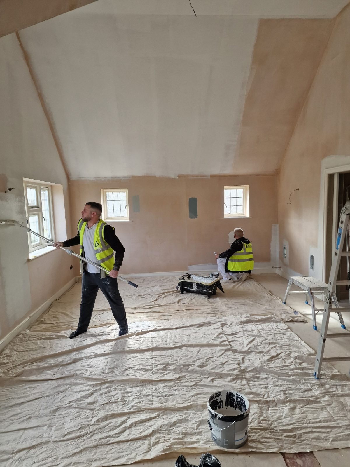 Interior room before painting, second angle