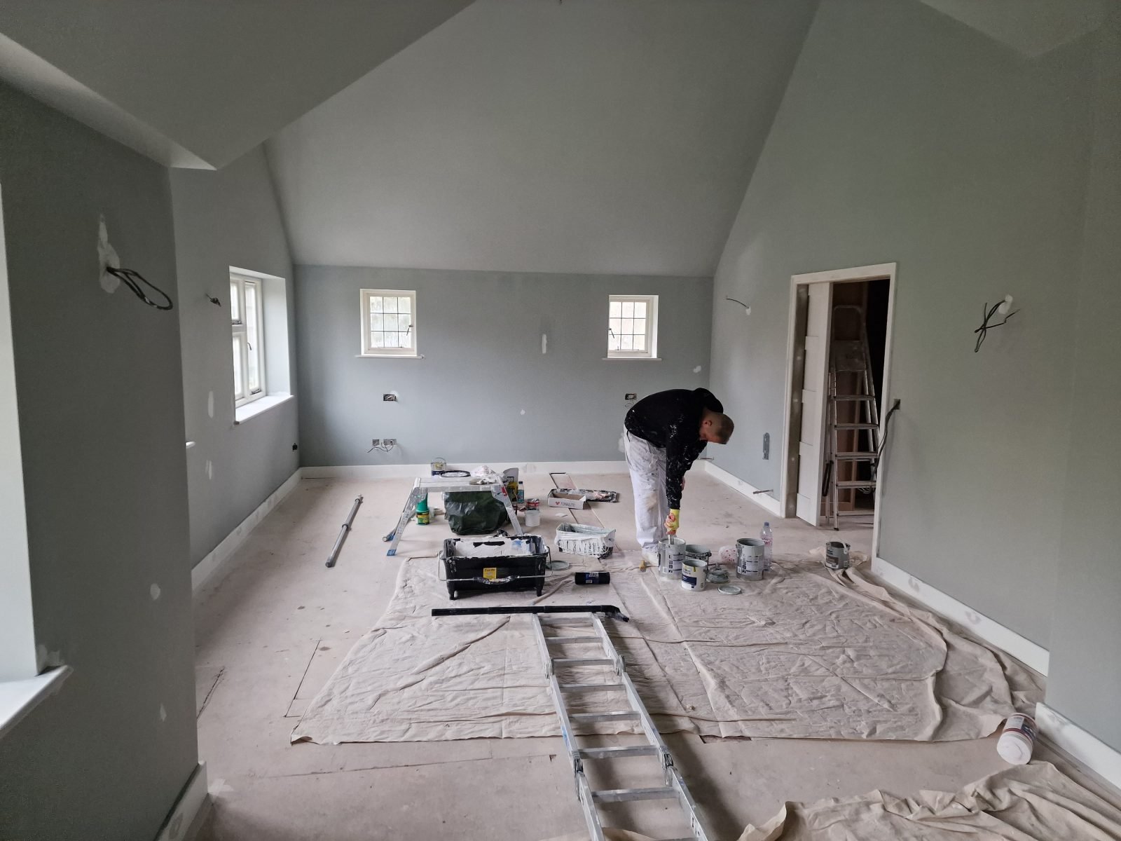 Interior painting in progress — prep and first coats by Artem Painters